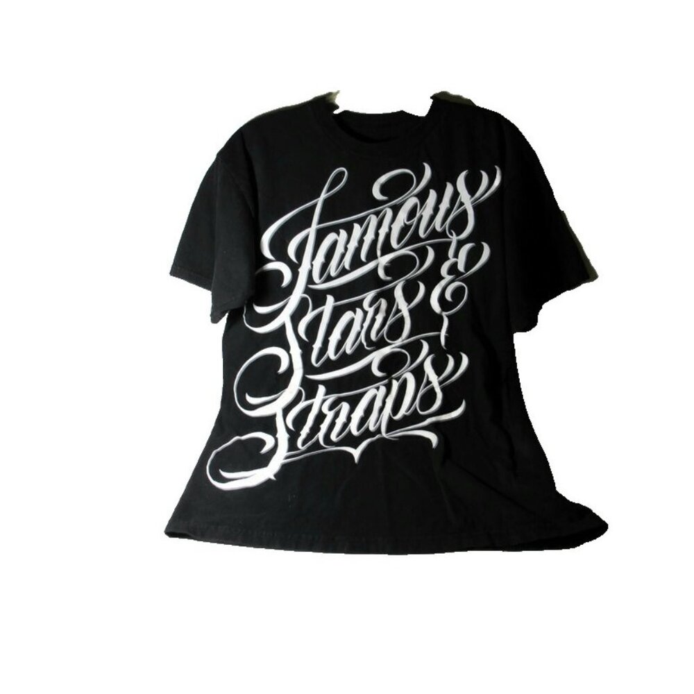 Famous Stars & Straps T-Shirt Punk Hip Hop Brand Street Wear M